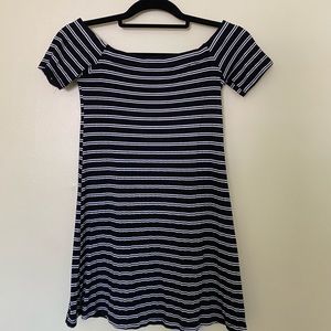 Black and white striped